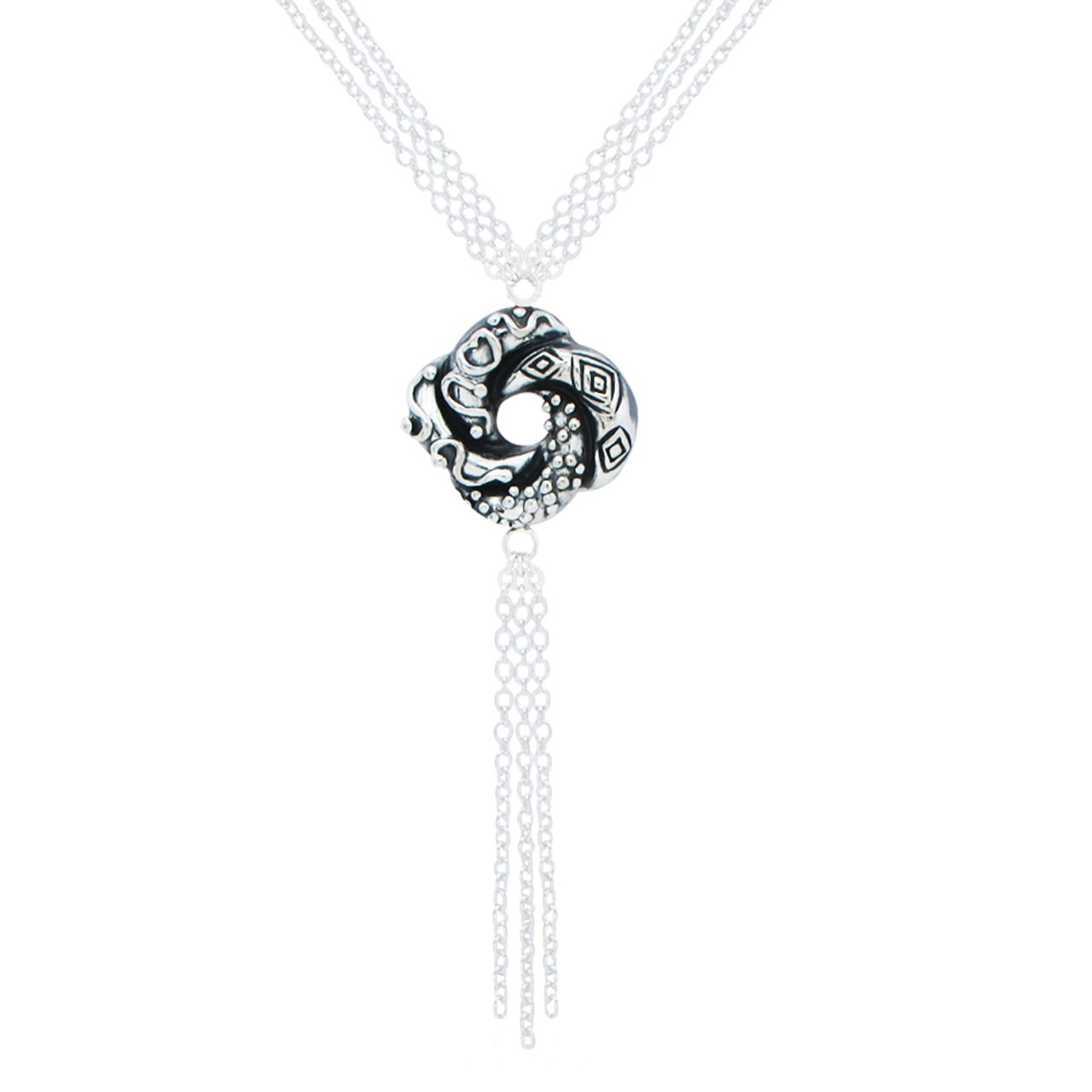 Fat Knot Silver Necklace | Stylish necklace with a knot | Mila Silver